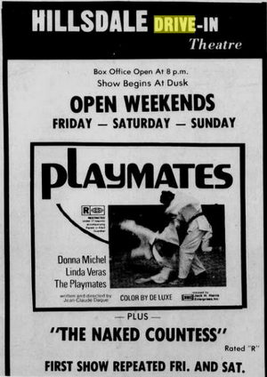 Hillsdale Drive-In Theatre - 1975 Ad